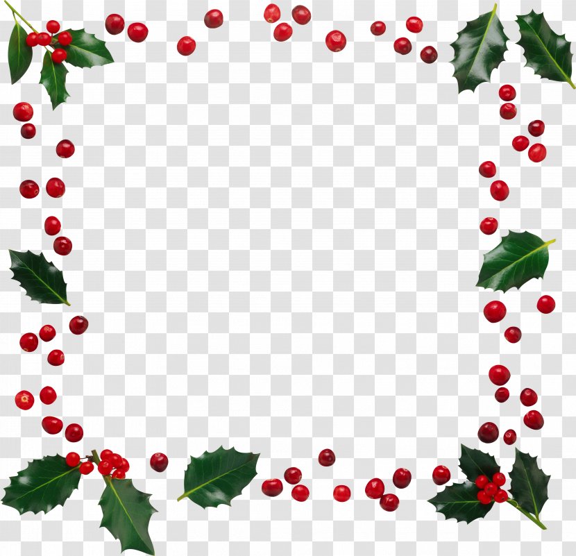 Christmas Santa Claus Freemasonry Gift Clip Art - Garland Frame Transparent PNG