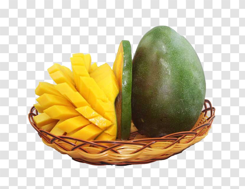 Mango Fruit Food Auglis - Basket Filled With Sliced ​​mango Transparent PNG