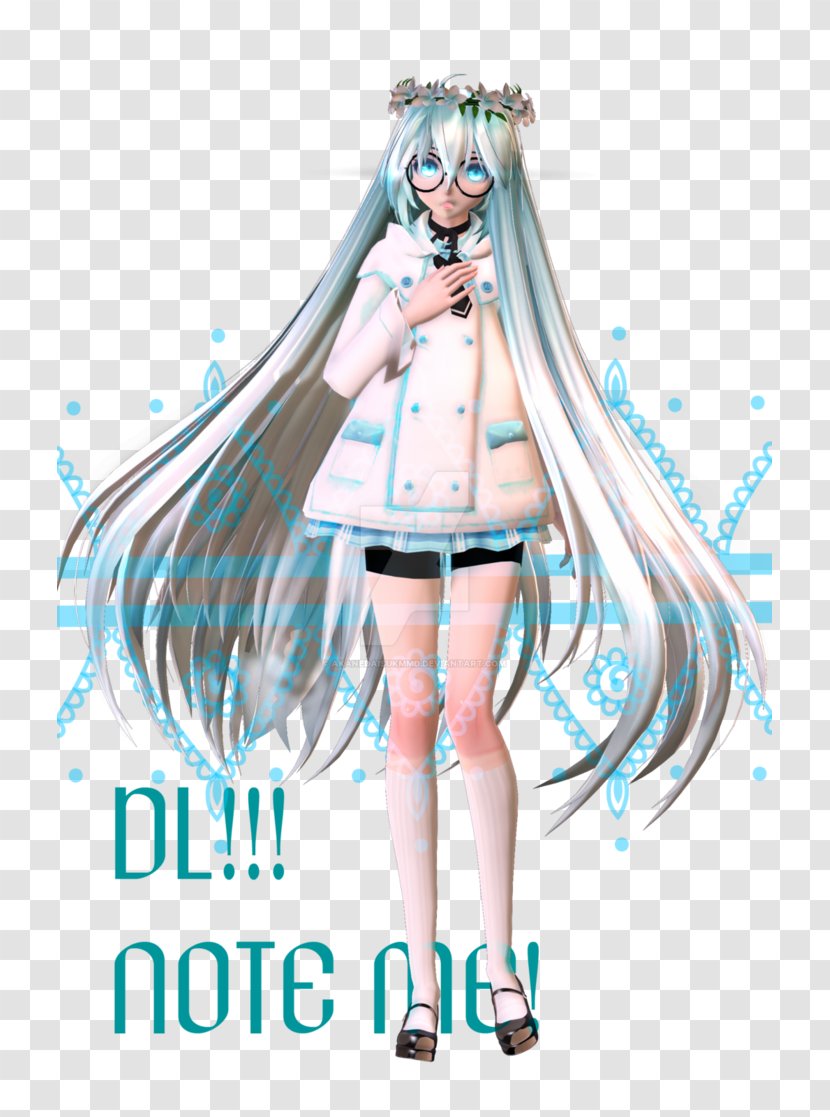 Hatsune Miku MikuMikuDance Character - Frame Transparent PNG