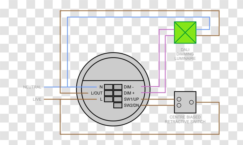 Wiring Diagram Electrical Wires & Cable Photodetector Sensor - Passive Infrared Transparent PNG