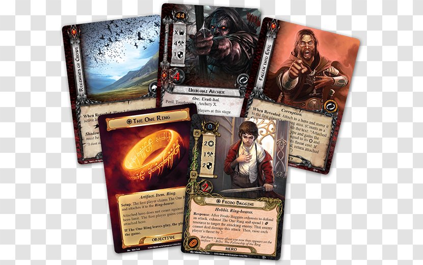 The Lord Of Rings: Card Game Fellowship Ring Frodo Baggins Legolas - Rings Transparent PNG