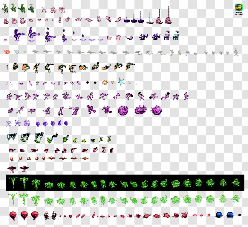Earthworm Jim 2 HD Xbox 360 Super Nintendo Entertainment System - Purple - Sprite Transparent PNG