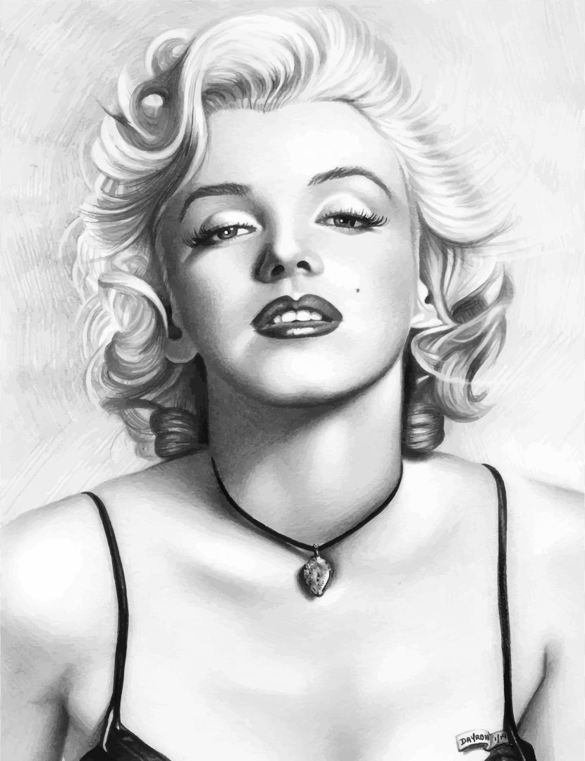 Marilyn Monroe Drawing Art Clip - Beauty Transparent PNG
