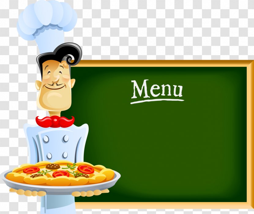 Pizza Chef Menu Cartoon - Royaltyfree Transparent PNG