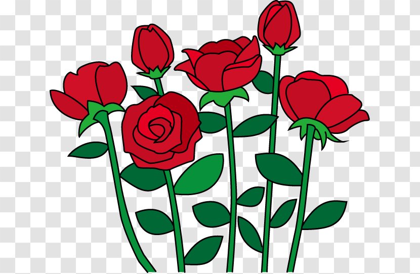 Garden Roses Flower Floral Design Clip Art - Red Transparent PNG