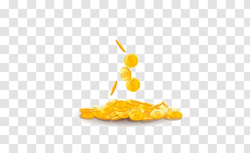 Gold Coin Money - Fruit - Coins Transparent PNG