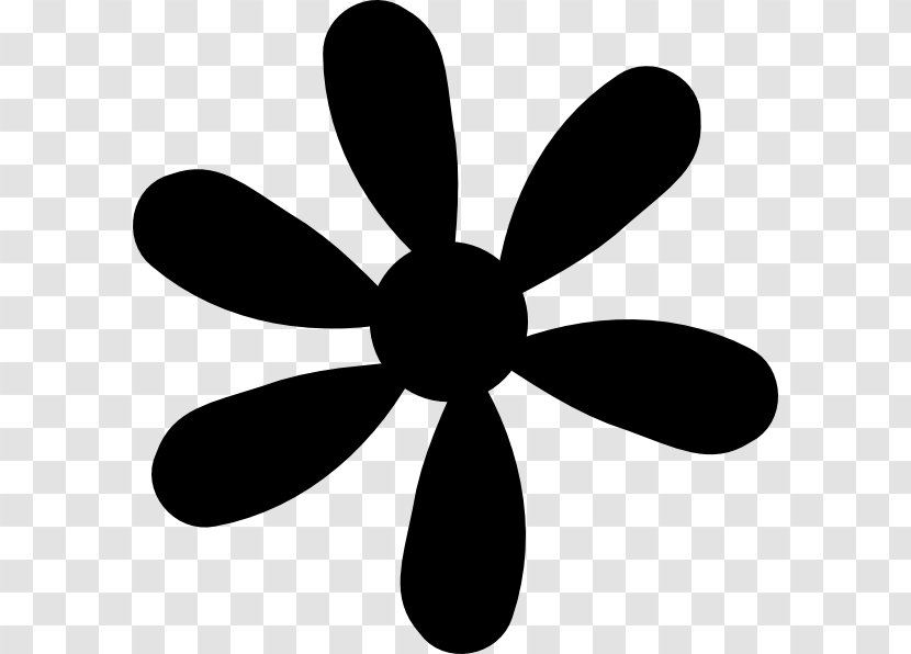Paper Product Snowflake Pattern Office Supplies - Propeller - Monochrome Transparent PNG