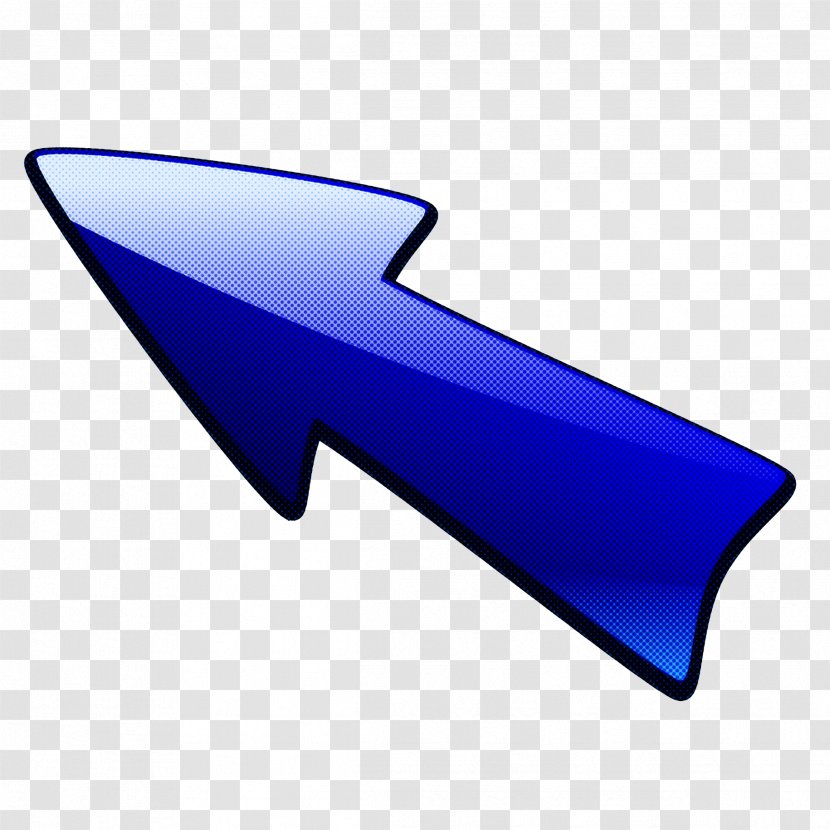 Arrow - Cobalt Blue - Fin Logo Transparent PNG