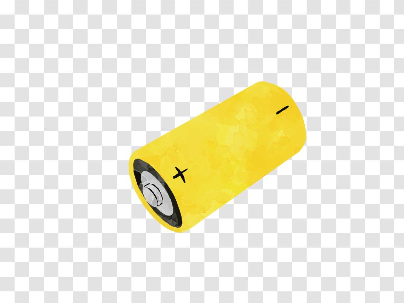 Battery - Drawing - Cartoon Yellow Transparent PNG