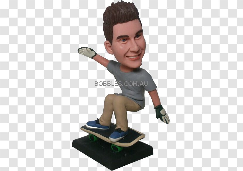 Muhammad Ali Bobblehead Doll Figurine Toy - Balance - Skateboard Boy Transparent PNG