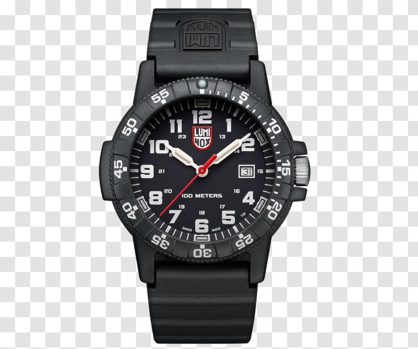 Luminox Sea Turtle Giant 0320 Series 0300 Leatherback 0321BO Наручные часы - Watch - Blackout Black W PU StrapMassive Transparent PNG