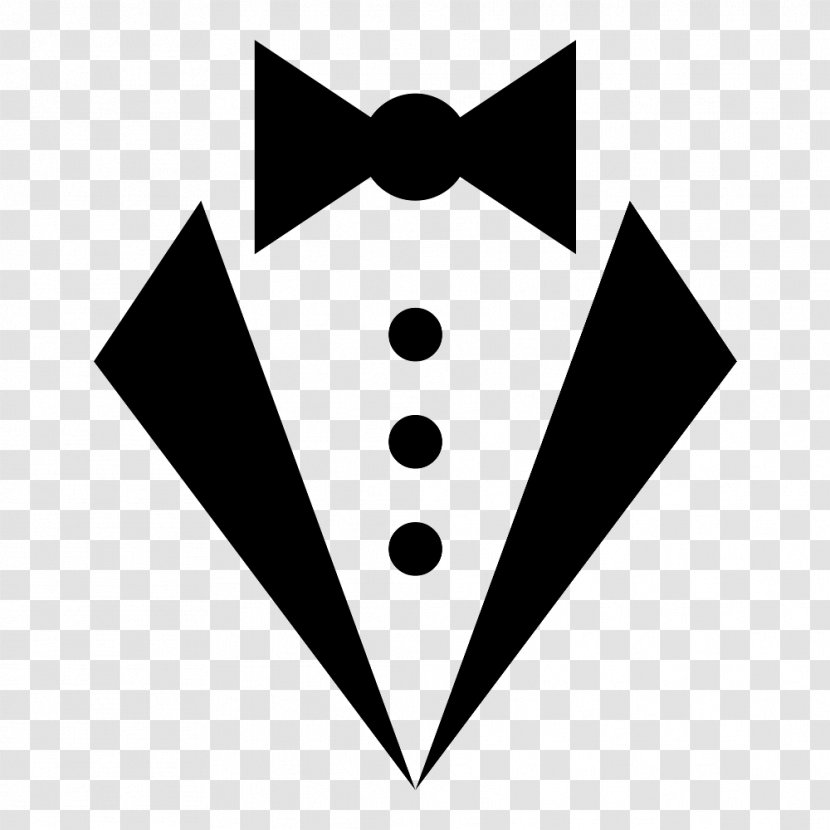 Bow Tie Necktie Tuxedo Suit Black - White - BOW TIE Transparent PNG