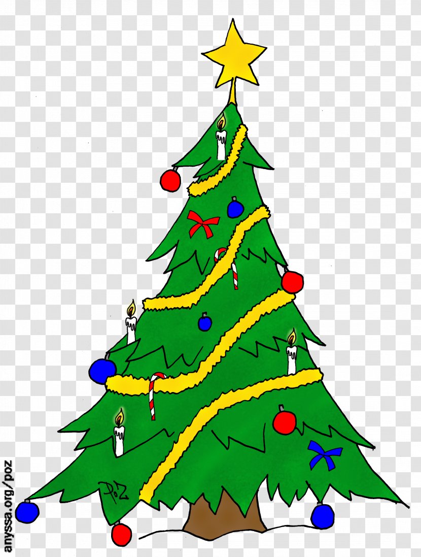 Christmas Tree Day Drawing Fir - Holiday Transparent PNG