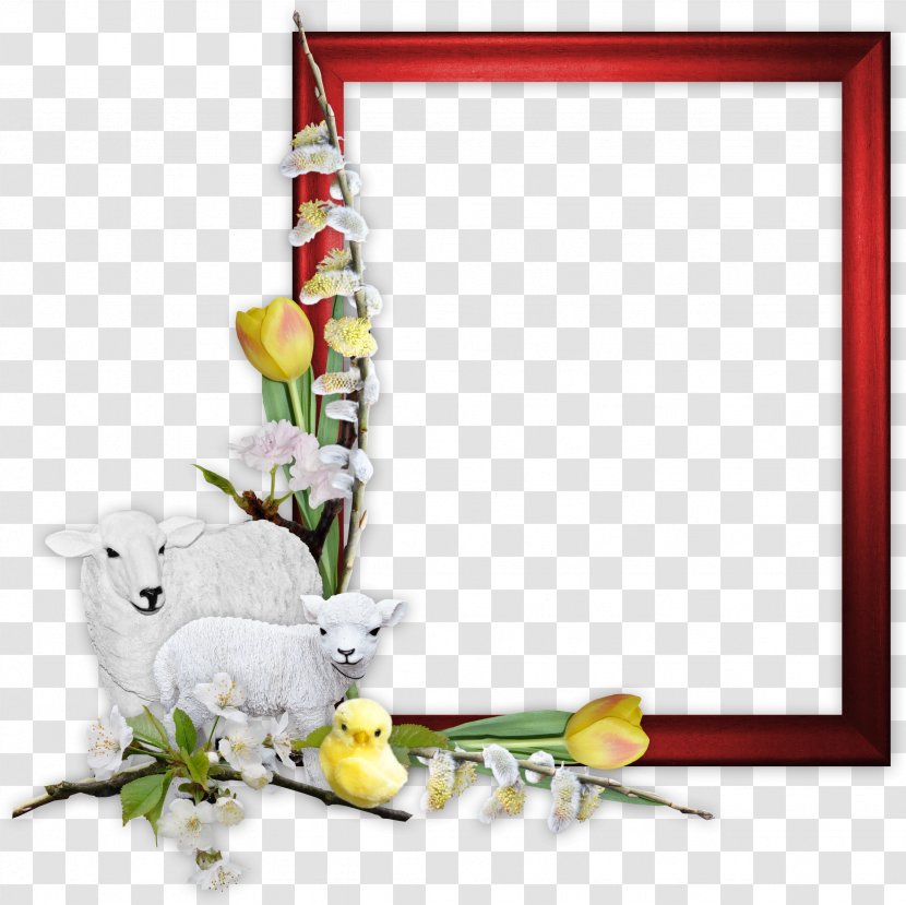 Picture Frames Clip Art Red Image - Floristry - Goat Cut Out Transparent PNG