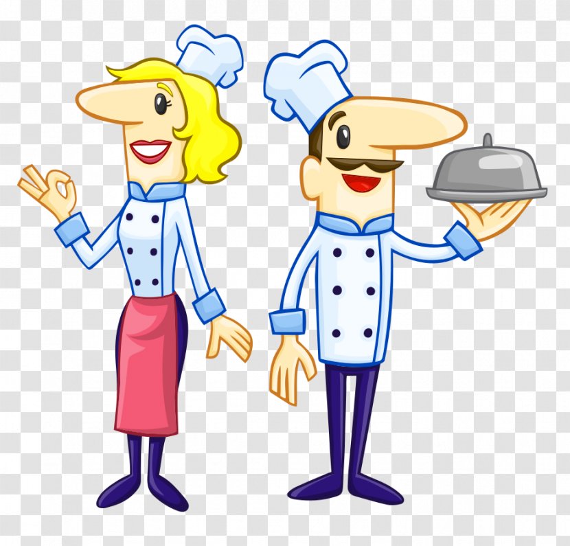 Chef Cartoon Clip Art - Happiness - Cook Vector Transparent PNG