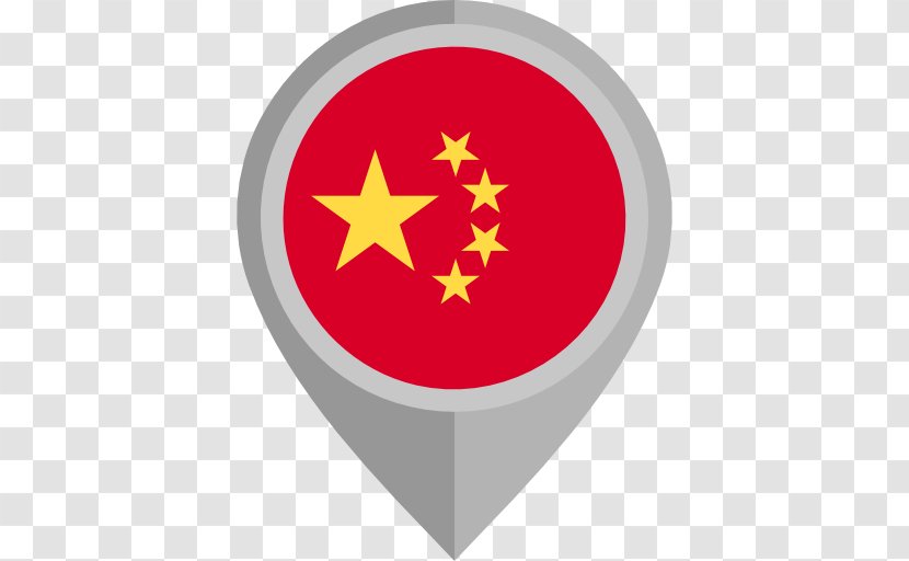Flag Of China - Heart Transparent PNG