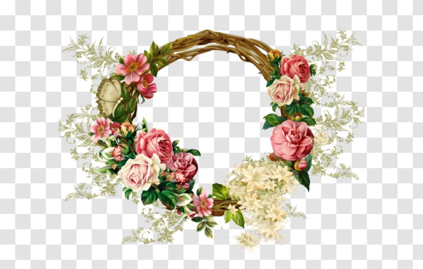 Picture Frames Cuadro - Rose Family - Floral Wreath Transparent PNG