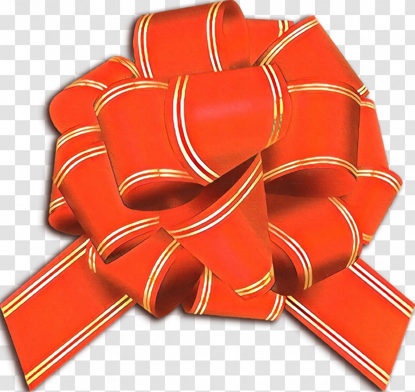 Orange - Carmine Ribbon Transparent PNG