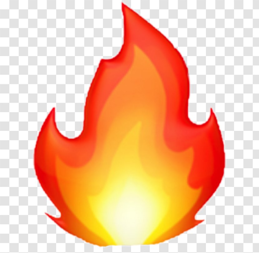 Apple Color Emoji Symbol IPhone - Flame - Fire Shape Transparent PNG