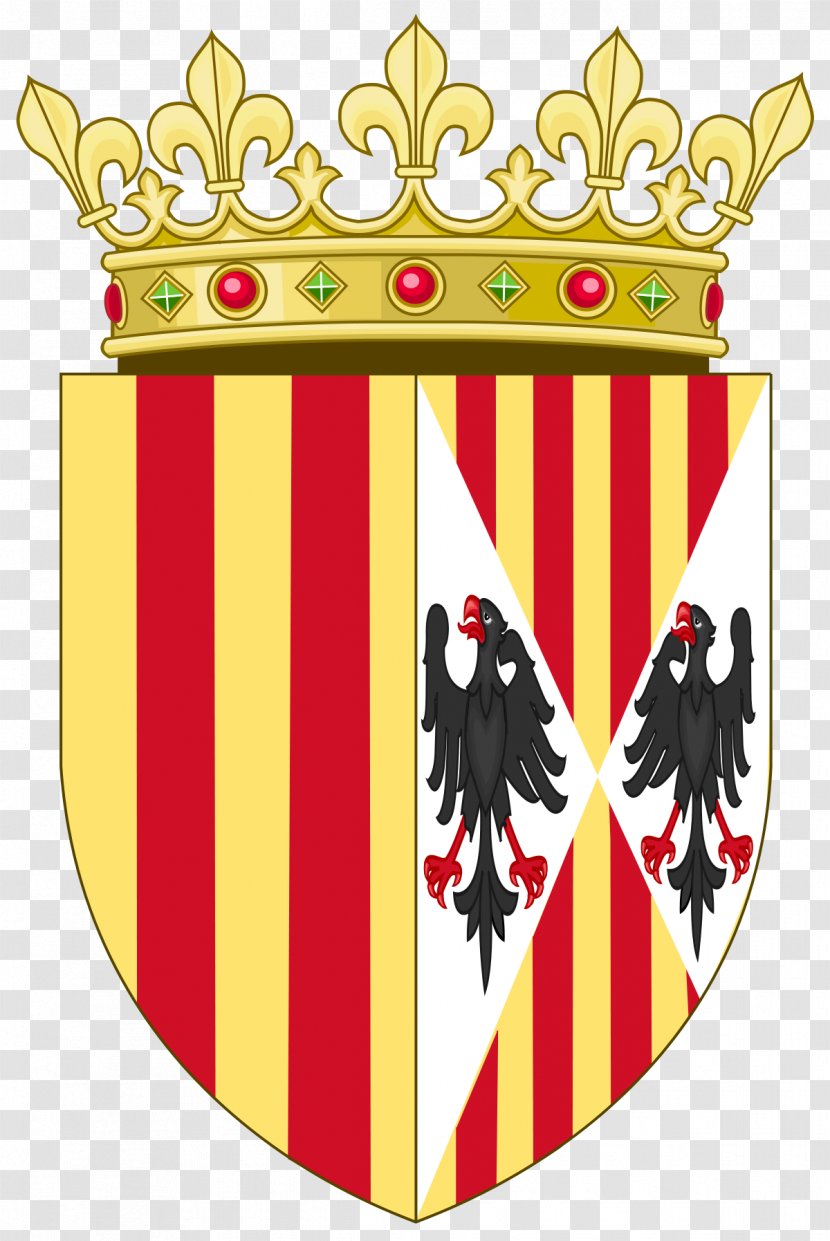 Kingdom Of Sicily Aragon Sardinia Coat Arms Spain - Queen Consort - Organizing Cliparts Transparent PNG