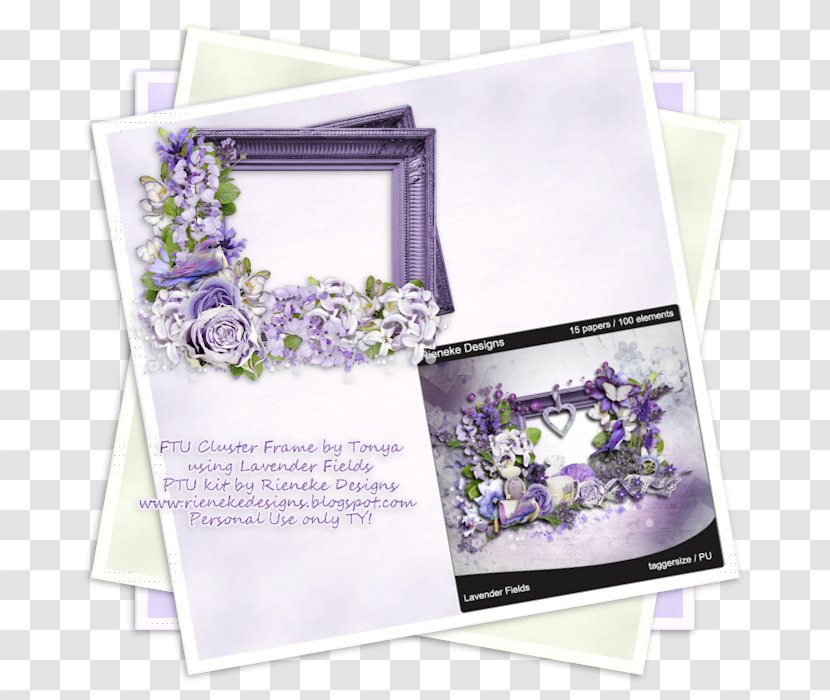 Floral Design Picture Frames Petal - Lavender Transparent PNG