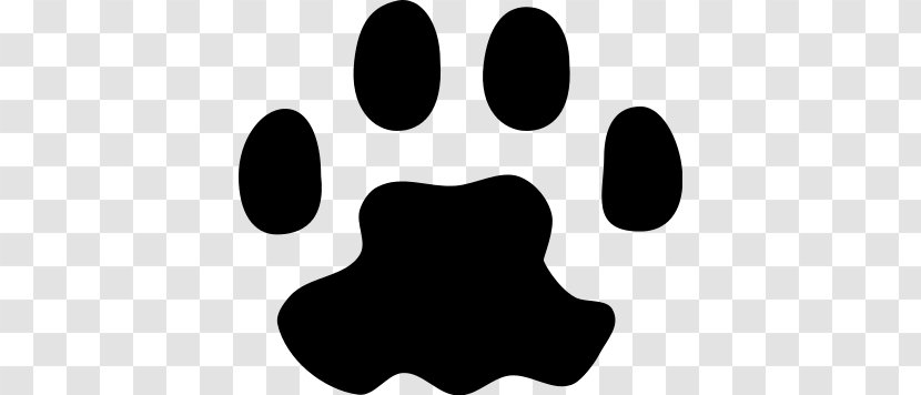 Cat Paw Dog Clip Art - Black Transparent PNG