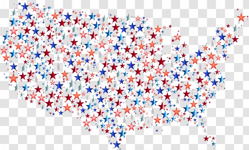 United States Vector Map Clip Art - Point Transparent PNG