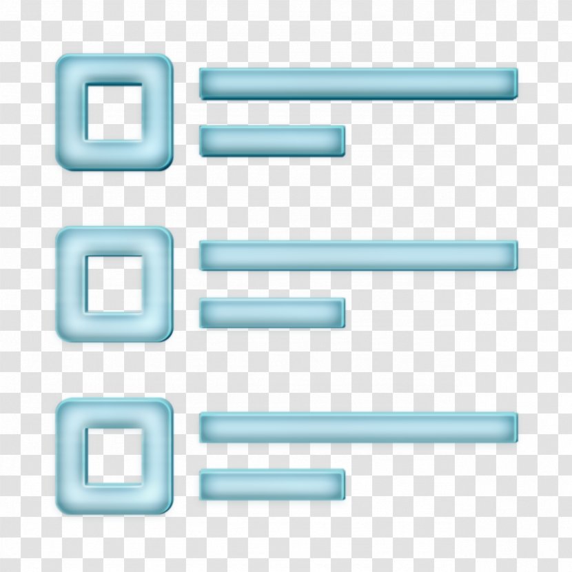 App Icon Essential List - Turquoise Text Transparent PNG