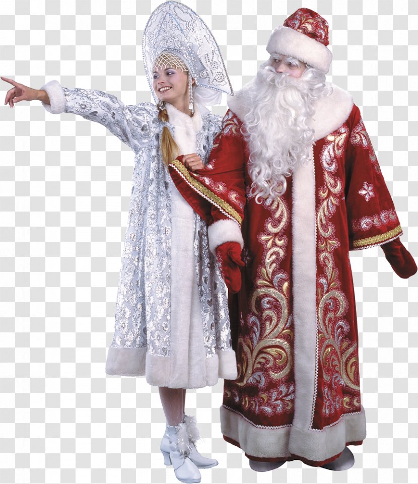Santa Claus Robe Christmas Ornament Outerwear - Fictional Character Transparent PNG