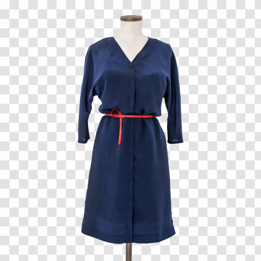 Shirtdress Sleeve Fashion - Cobalt Blue - Dress Transparent PNG