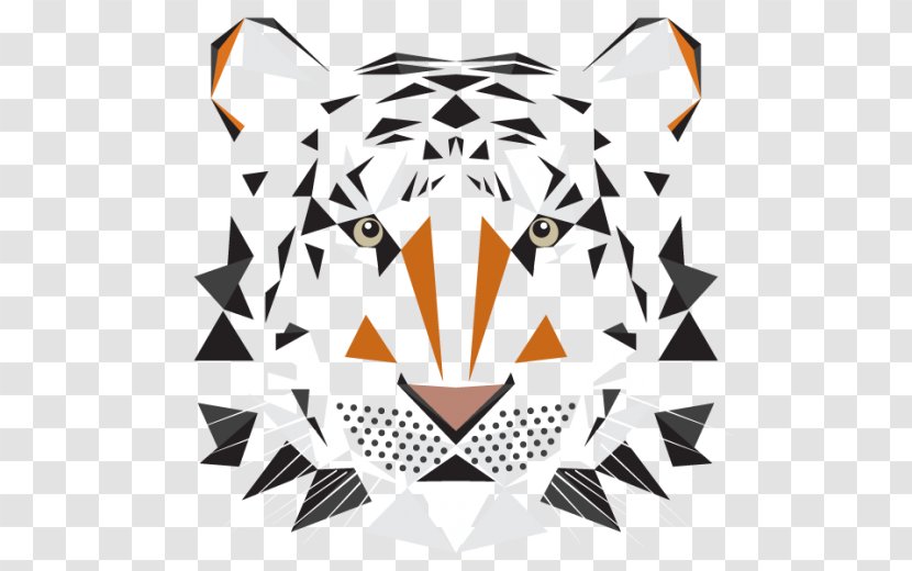 Tiger Geometry Geometric Shape - Symmetry - Shapes Transparent PNG