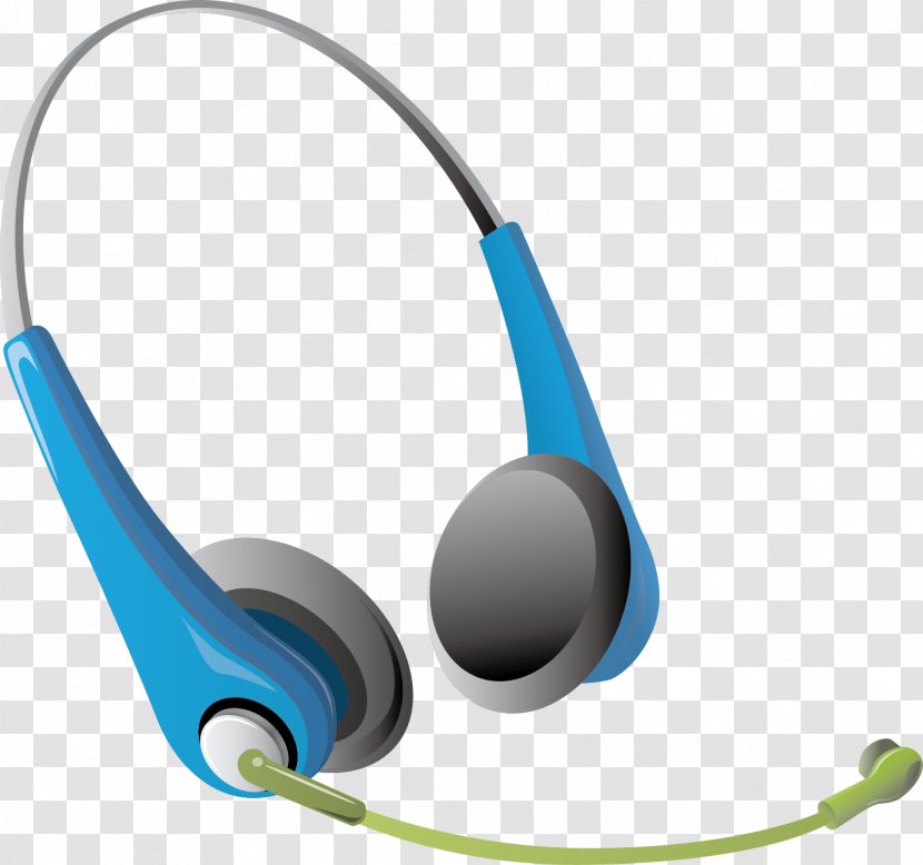 Microphone Headphones Headset - Audio - Vector Material Transparent PNG