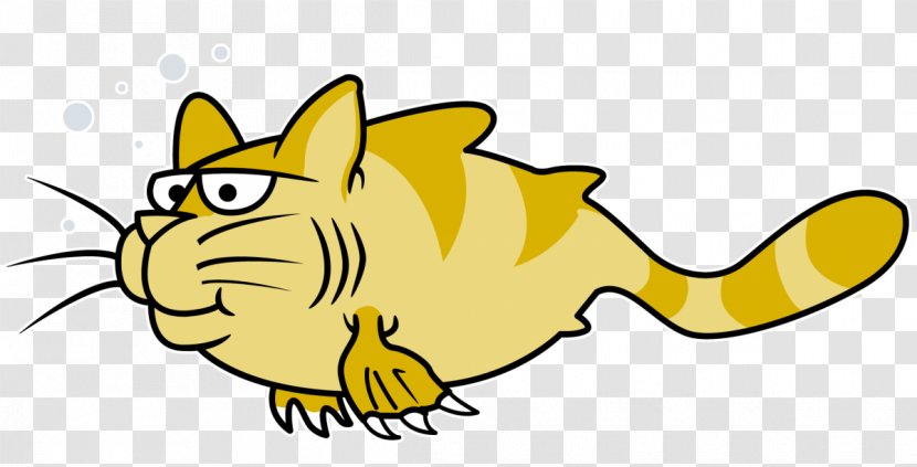 Cartoon Drawing Comics Animated Film - Line Art - Catfish Transparent PNG