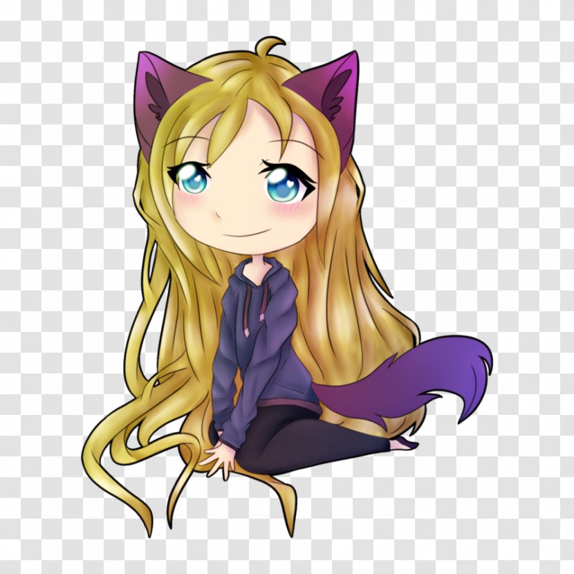 Cat Legendary Creature Human Hair Color Cartoon - Watercolor Transparent PNG