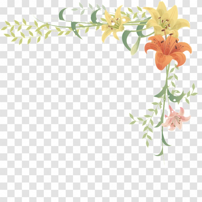 Floral Design Graphic - Petal - Ppt边框 Transparent PNG