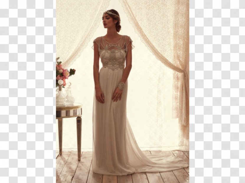 Anna Campbell Bridal Wedding Dress Gown - Cartoon - Chiffon Transparent PNG