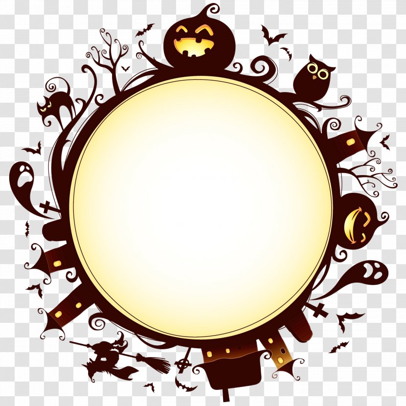 Halloween Cartoon Background - Tree Transparent PNG