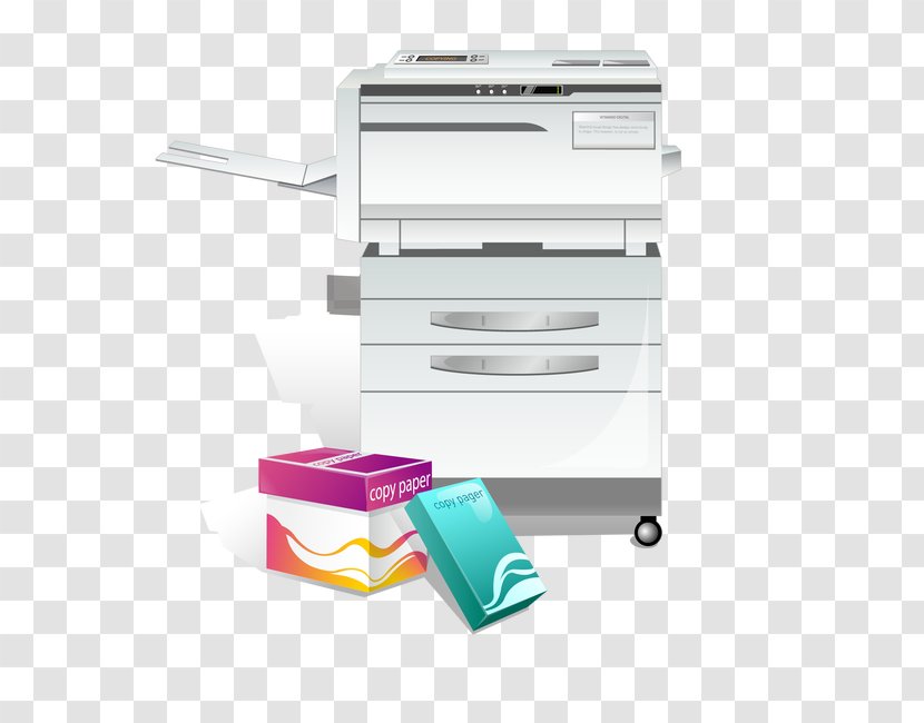 Paper Hewlett Packard Enterprise Printer Photocopier Image Scanner - Office Supplies - Vector Transparent PNG
