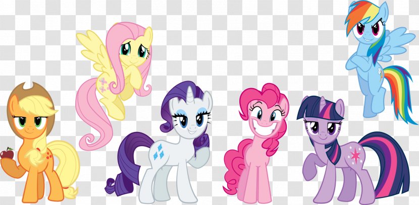 Pinkie Pie Rainbow Dash Applejack Twilight Sparkle Rarity - Animated Cartoon - My Little Pony Transparent PNG