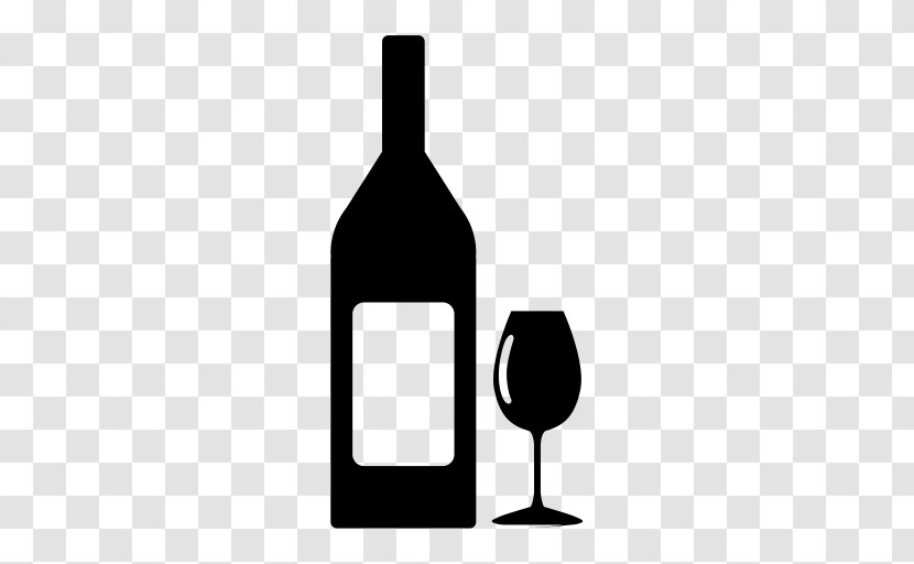 Wine Glass - Alcoholic Beverages - Blackandwhite Distilled Beverage Transparent PNG