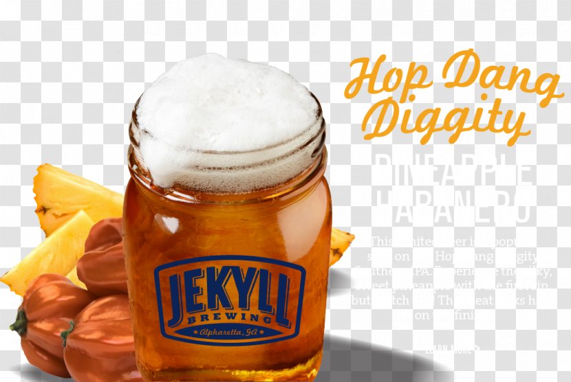 Beer Junk Food Blond Ale Jekyll Brewing - Drink - Hop Transparent PNG