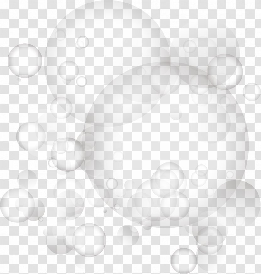 White Circle Angle Pattern - Black - Gray Sparkling Bubbles Transparent PNG