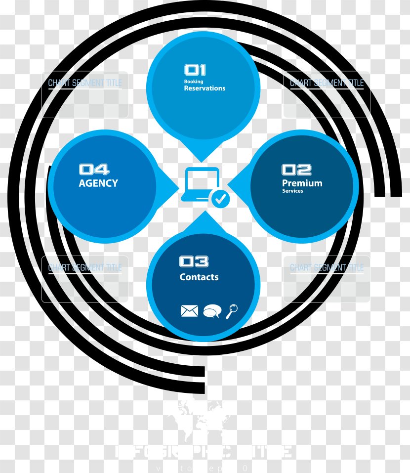 Circle Button Clip Art - Logo - Vector Round Blue Chart Transparent PNG