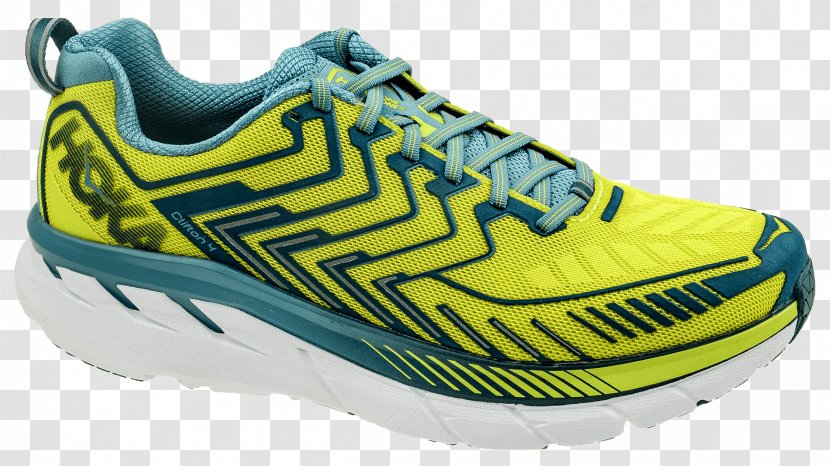 Sneakers HOKA ONE Shoe Air Force Running - Electric Blue - Acid Sulphur Spring Transparent PNG