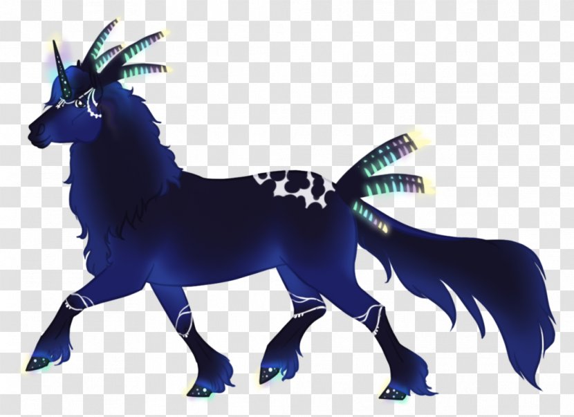 Horse Unicorn Donkey Goat Cobalt Blue - Miu Transparent PNG