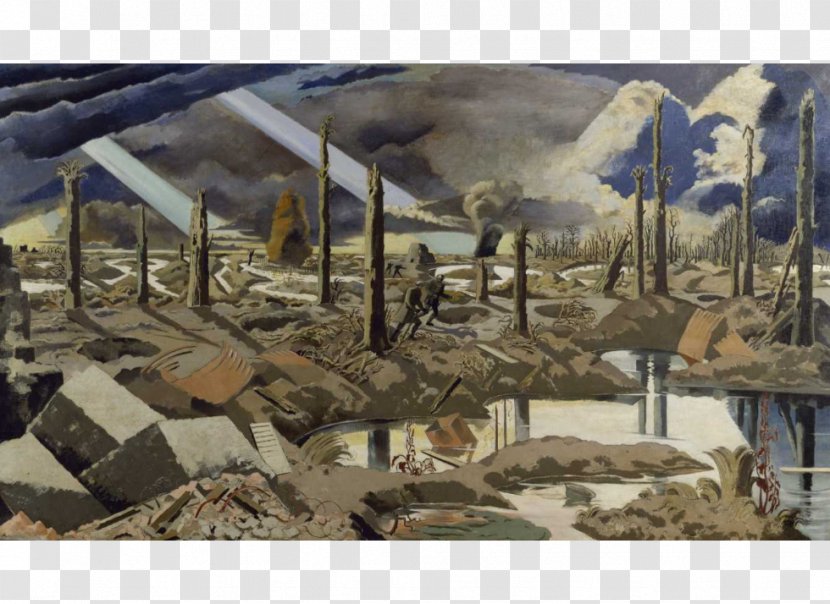 Battle Of The Menin Road Ridge First World War Artist Painting - Oil Transparent PNG