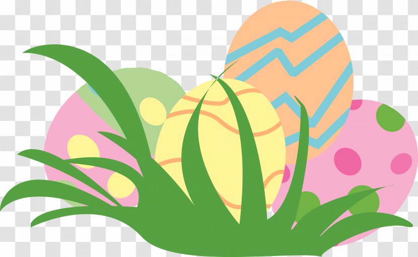 Easter Egg Hunt Pastel Clip Art - Floral Design - Cute Cliparts Transparent PNG