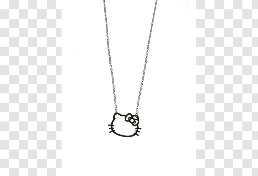 Locket Necklace Hello Kitty Silver Body Jewellery - Metal Transparent PNG