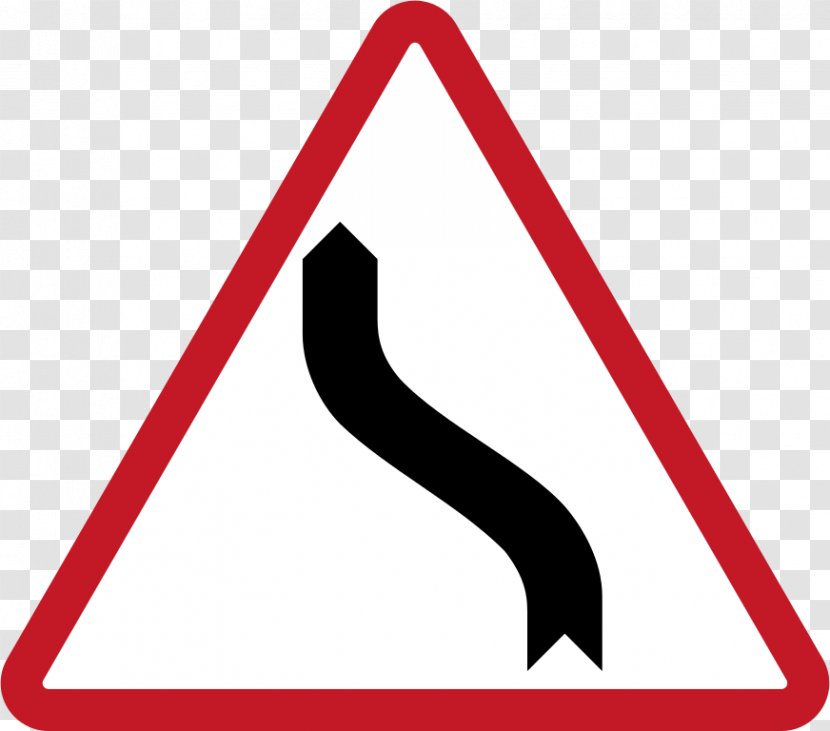Traffic Sign Warning Brīdinājums - Symbol - Curve Road Transparent PNG