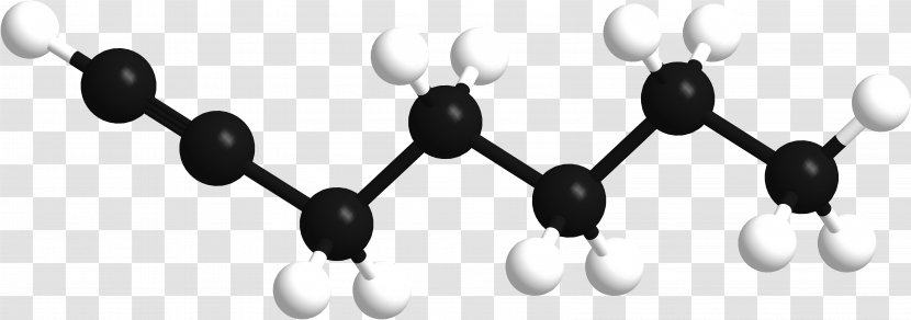 1-heptyne Heptene Chemistry Unsaturated Hydrocarbon - 3d Models Transparent PNG